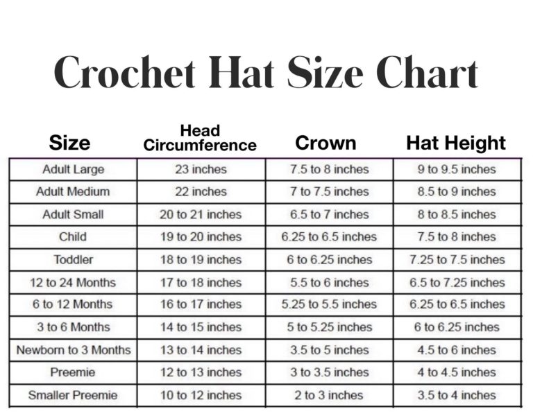 Adams Hat Size Chart