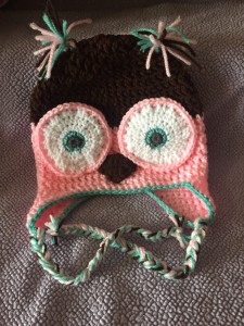 owl hat, crochet owl hat, crochet owl hat pattern, video tutorial for crochet owl hat, free step by step instructions for crochet owl hat free