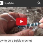 treble crochet, how to do a treble crochet stitch, crochet for beginners