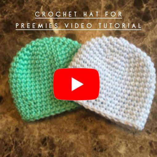 crochet hat pattern, how to crochet hats for beginners, baby hat crochet pattern, how to crochet hats for preemies, crochet preemie hats, crochet for a cause, 