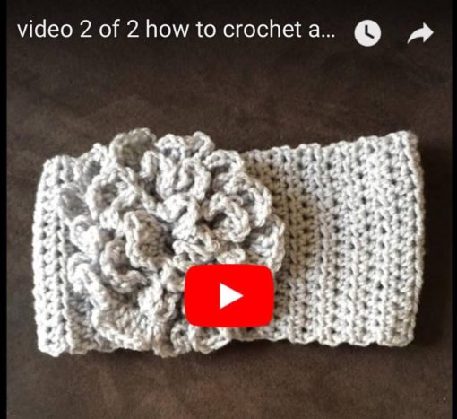 crochet flower, how to crochet a flower, crochet flower video tutorial