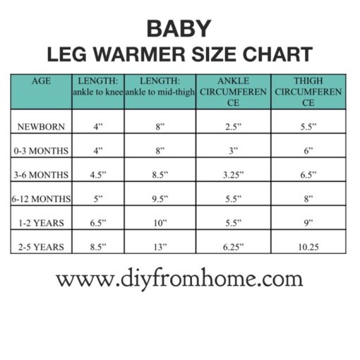 baby leg warmers, baby leg warmer size chart, how to crochet leg warmers, crochet leg warmers pattern, free patterns for crochet leg warmers, easy leg warmer patterns
