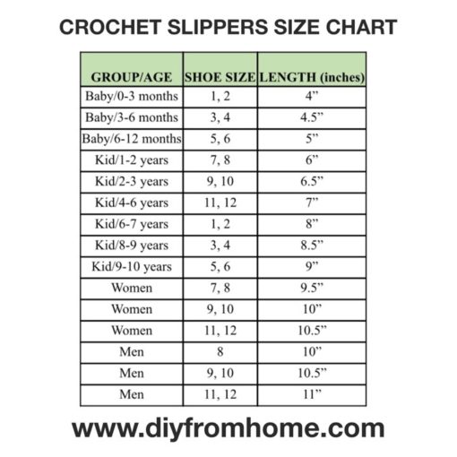 Ralph Slipper Size Chart