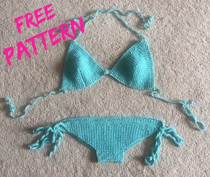 bikini, swimsuit, crochet swimsuit, crochet bikini, free crochet bikini pattern, how to crochet a swimsuit, crochet summer patterns, crochet beach patterns, diy swimsuit, diy bikini