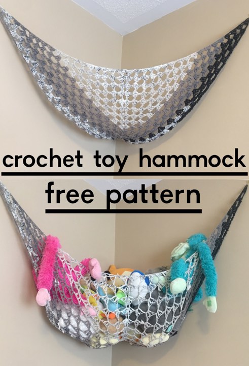 NEW PATTERN: crochet toy hammock storage solution - DIY From Home Crochet