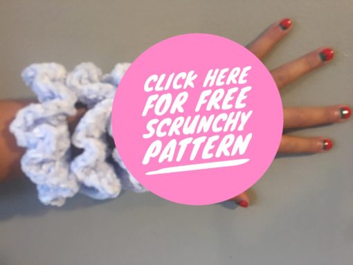 scrunchies, free scrunchy pattern, how to crochet scrunchies, crochet scrunchies, crochet scrunchie, crochet scrunchy