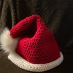 crochet Christmas patterns, crochet santa hat