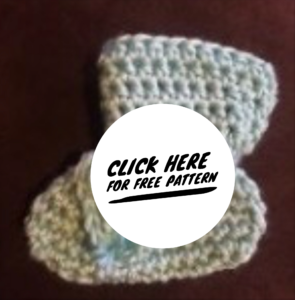 Crochet, crochet baby booties, free baby booties pattern 