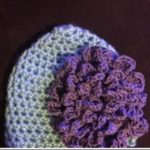 crochet flower, crochet hat, newborn baby hat