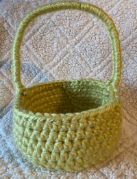crochet easter basket, easter basket, easter basket pattern