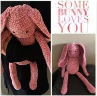 bunny, some bunny loves you, valentines gift ideas, Easter gift ideas, stuffed bunny pattern, diy bunny pattern, amigurumi bunny pattern, crochet bunny, crochet bunny pattern