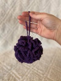 crochet loofah pattern, crochet loofah video tutorial, how to crochet a loofah, 