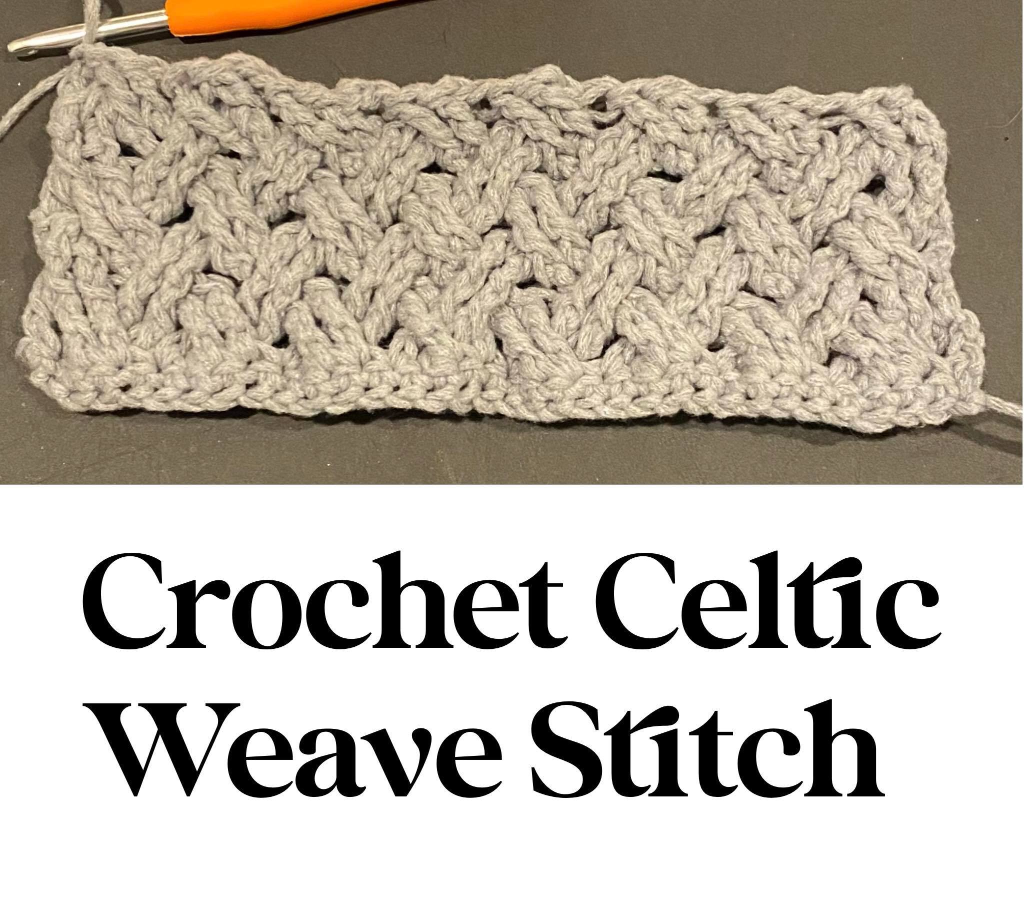 celtic weave stitch pic - DIY From Home Crochet