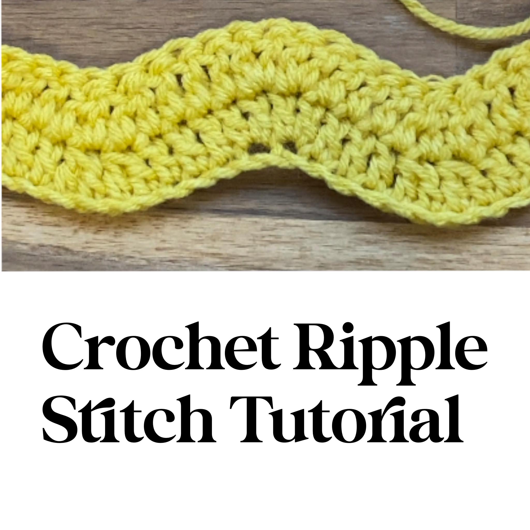 crochet ripple stitch pic - DIY From Home Crochet