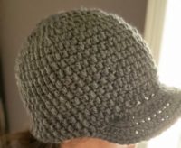 crochet hat, crochet hat pattern, beanie, beanie with brim