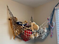 crochet toy hammock, toy hammock, toy storage, crochet decor, crochet home decor