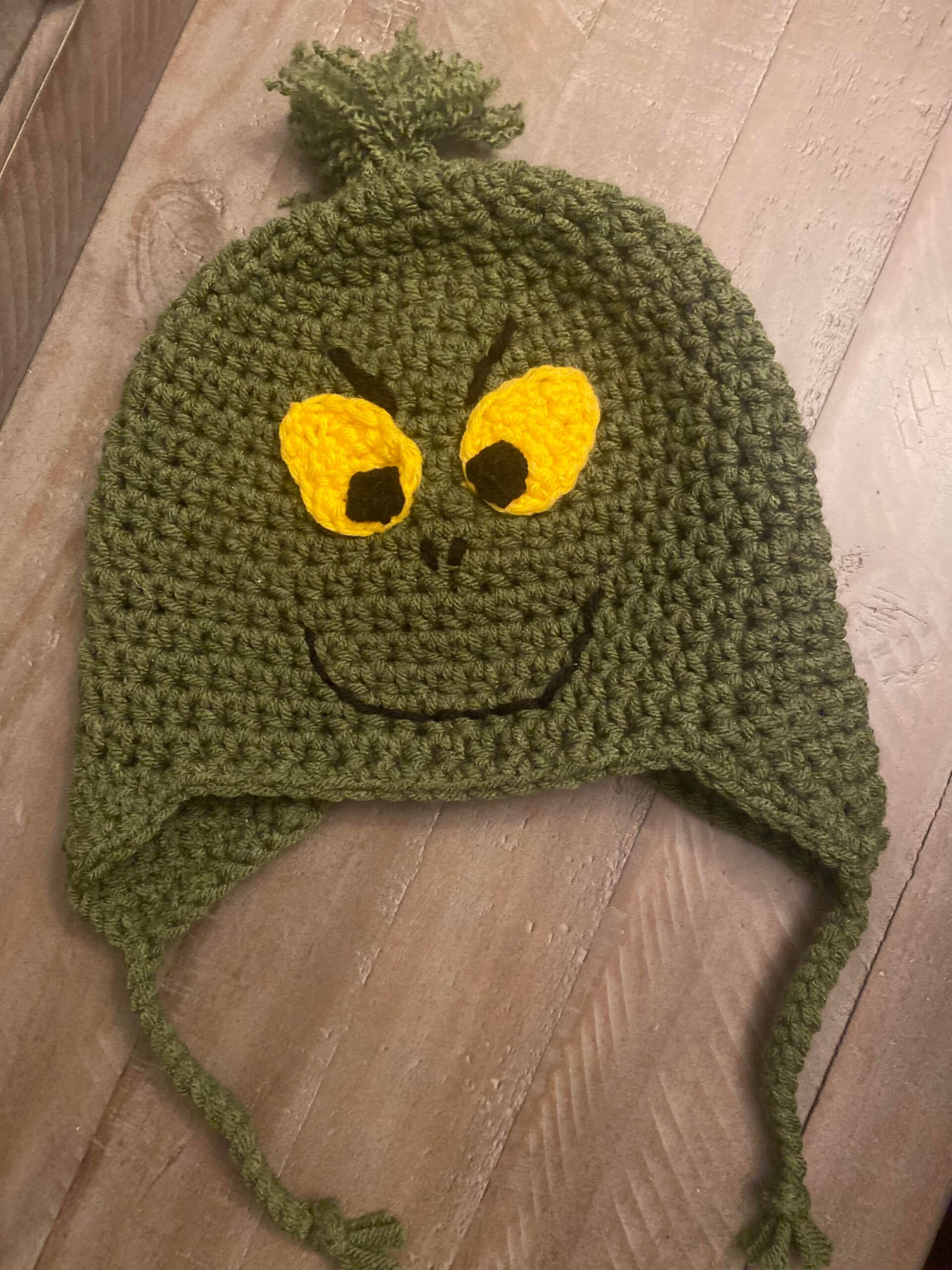 crochet grinch hat pattern free