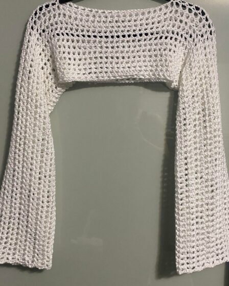 crochet sleeves, mesh sleeves, crochet sleeves pattern, how to crochet sleeves, easy mesh sleeves