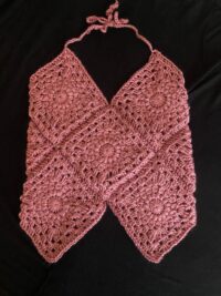 crochet top, halter top, crochet halter top