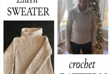 sweater pattern, crochet sweater pattern, how to crochet a sweater, turtle neck crochet sweater pattern, easy crochet sweater, beginner sweater crochet pattern, beginner friendly crochet patterns, ravelry patterns, etsy patterns,