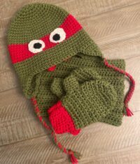 ninja turtles, crochet ninja turtles, ninja turtle hat, ninja turtle mittens, ninja turtle neck warmer, crochet pattern, crochet ninja turtle pattern, crochet pattern bundle,