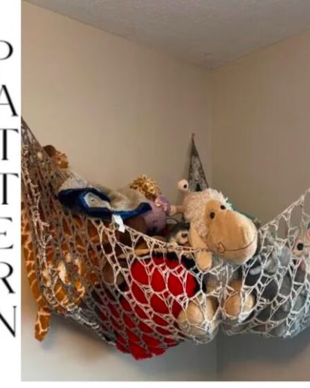 crochet toy hammock, kids toy storage, storage solutions, diy, DIY decor, home decor, crochet decor, crochet home accessories, crochet accessories, easy crochet projects,