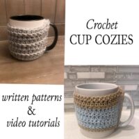 crochet cup cozy, cup cozy pattern, crochet mug cozy, crochet mug cozy pattern