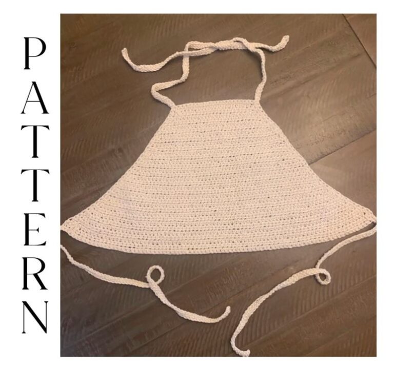 Crop Top Halter Top Crochet Pattern DIY From Home Crochet