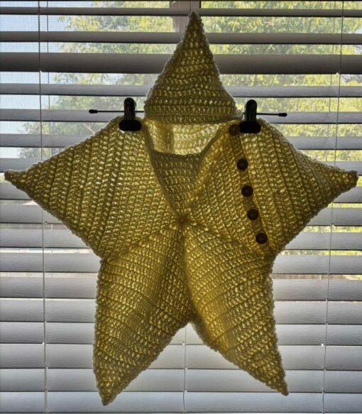 crochet, crochet star, crochet sleep sack, crochet star baby sleep sack, crochet romper, crochet star jumper, crochet star romper