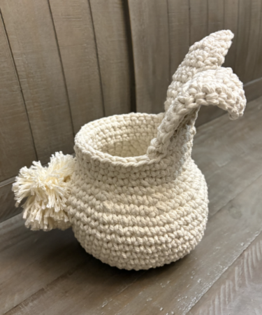 crochet bunny, crochet bunny basket pattern easy for beginners, how to crochet a bunny basket for beginners